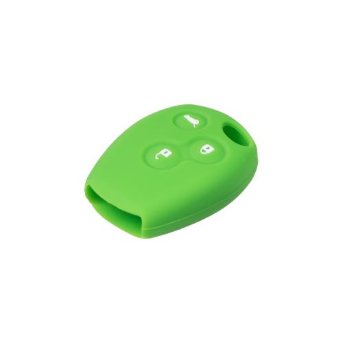 Silikónový obal pre kľúč Renault 3-tlačítkový, zelený