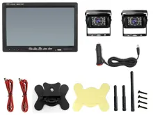 Bezdrôtový digitálny parkovací a cúvací set s dvoma kamerami a monitorom 7", 12-24V (4)
