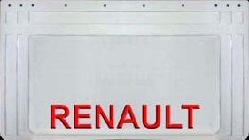 zástera kolesa RENAULT 640x360-pár - biela - červené písmo