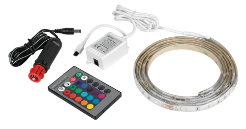 RGB farebný LED pásik, 12/24V - 200 cm
