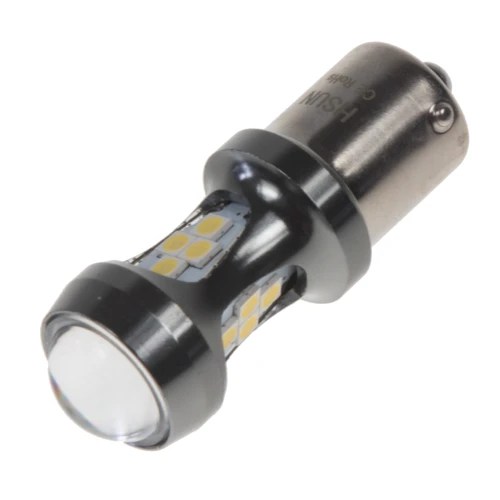 LED BAU15s biela, 12-24V, 16LED/3030SMD