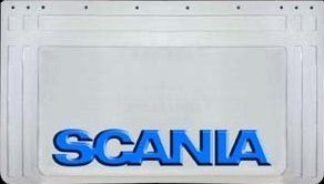 zástera kolesa SCANIA 640x360-pár - biela - modré písmo