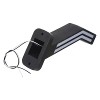 Pozičné LED (tykadlo) gumové ľavé - červeno/bielo/oranžové, 12-24V,ECE (2)