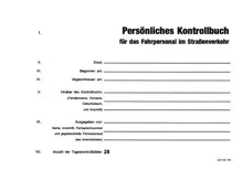 Kontrolná knižka pre vodiča - Kontrolbuch
