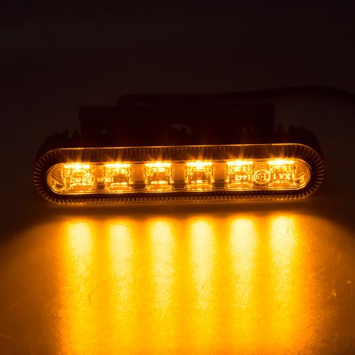 PROFI výstražné LED svetlo vonkajšie, oranžové, 12-24V, ECE R65