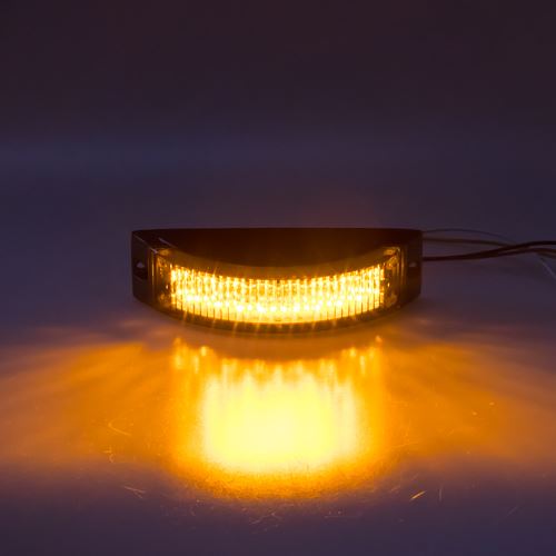 Výstražné LED svetlo vonkajšie, oranžové, 12-24V