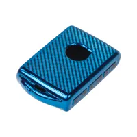 TPU obal pre kľúč Volvo, carbon modrý