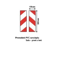 samolepka červeno/biela-pár