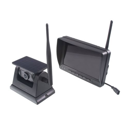 SET bezdrôtový digitálny kamerový systém s monitorom 7" AHD, aku + solár kamera, DVR