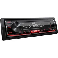 JVC autorádio bez mechaniky/USB/AUX/červené podsvietenie/odnímateľný panel (1)