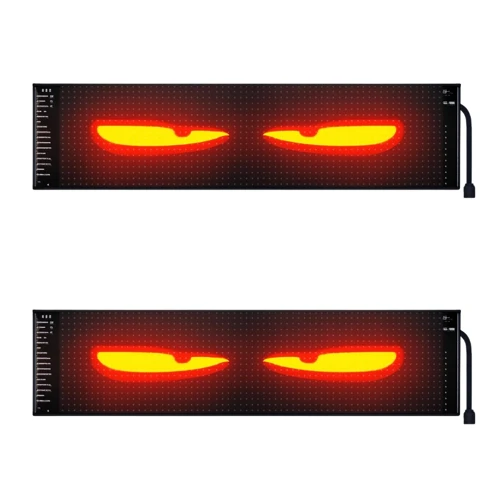 LED panel oči - 60x12cm, USB / USB-C - pár