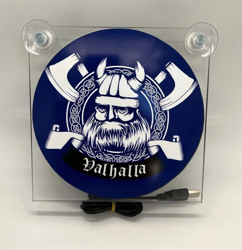 Svetelný LED box -Viking Valhalla USB