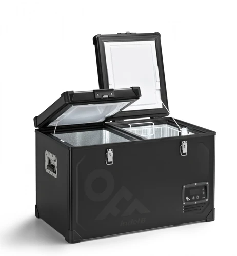 TB65DD STEEL BLACK OFF kompresorová autochladnička Indel B, 60L, 12/24V