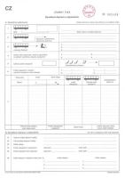 Jazdný list - kyvadlo