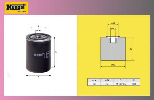 filter naftový SCANIA 124 La-HENGST